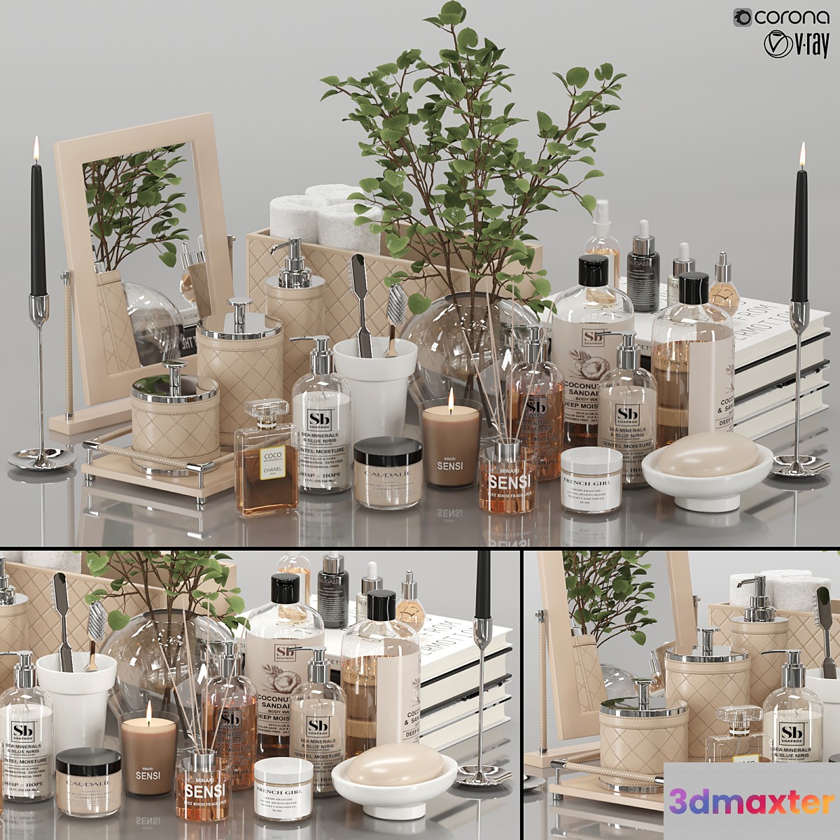 bathroom accessories 06 - No.2 3D Max