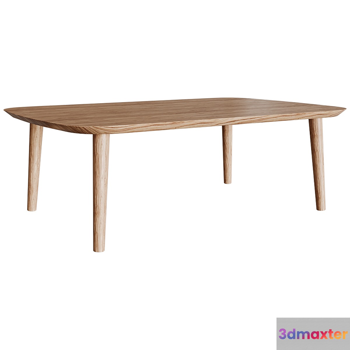 Coffee table type brown 3D Max