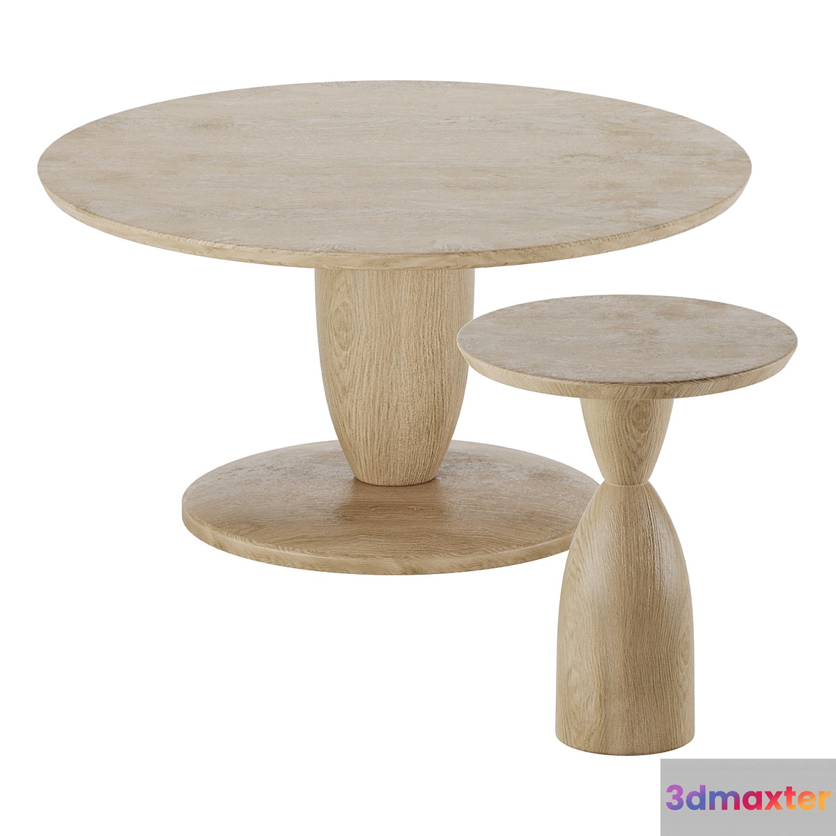 Coffee Side Table West Elm 2 3D Max