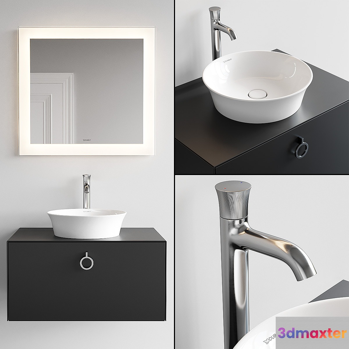 Duravit White Tulip Vanity Unit Set 3