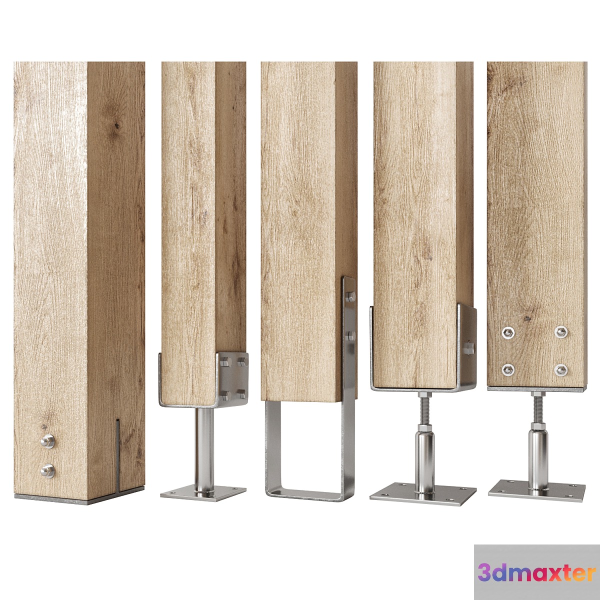 Support for pillars 3D Max