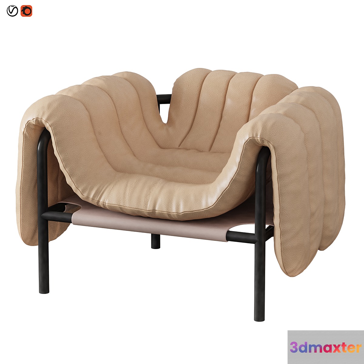Puffy lounge chair