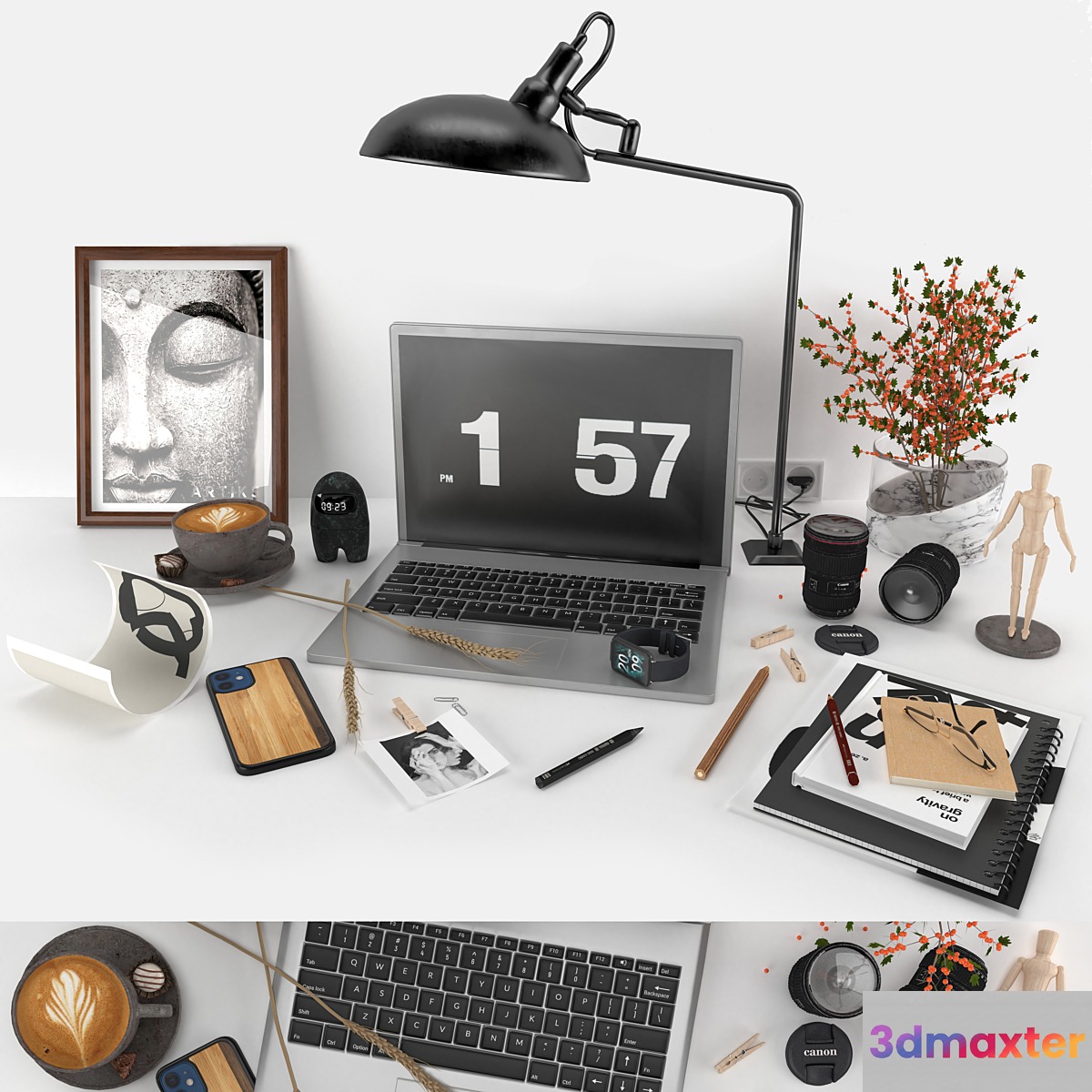 workplace decorative set - home office