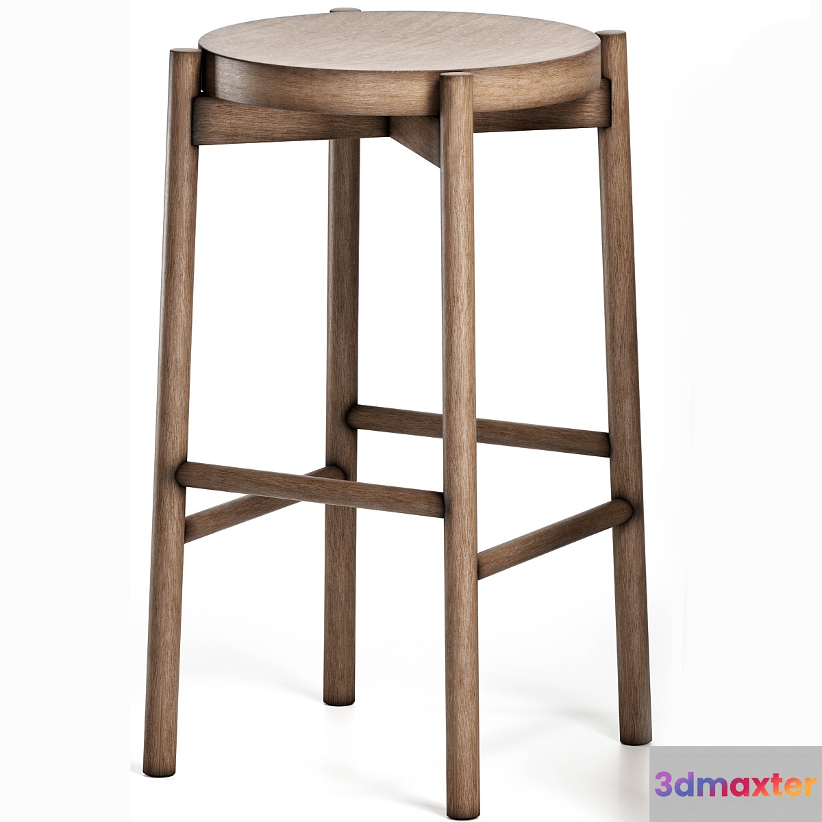 Kotan High Stool Wood by Conde House - No.2