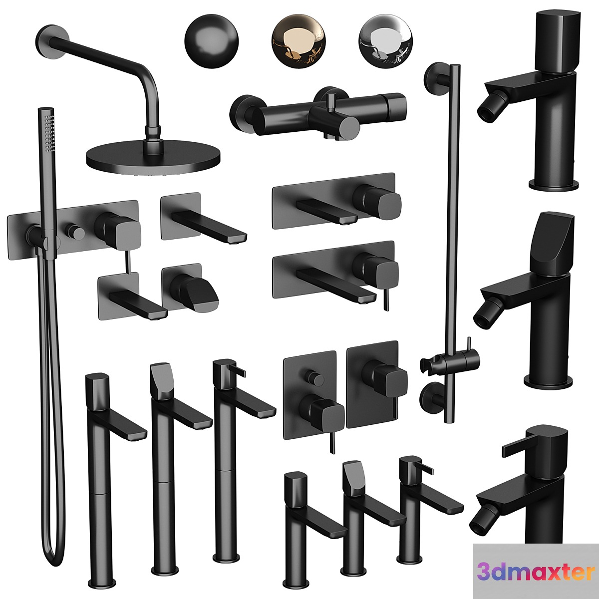 Ritmonio Haptic Faucets set - No.2 3D Max