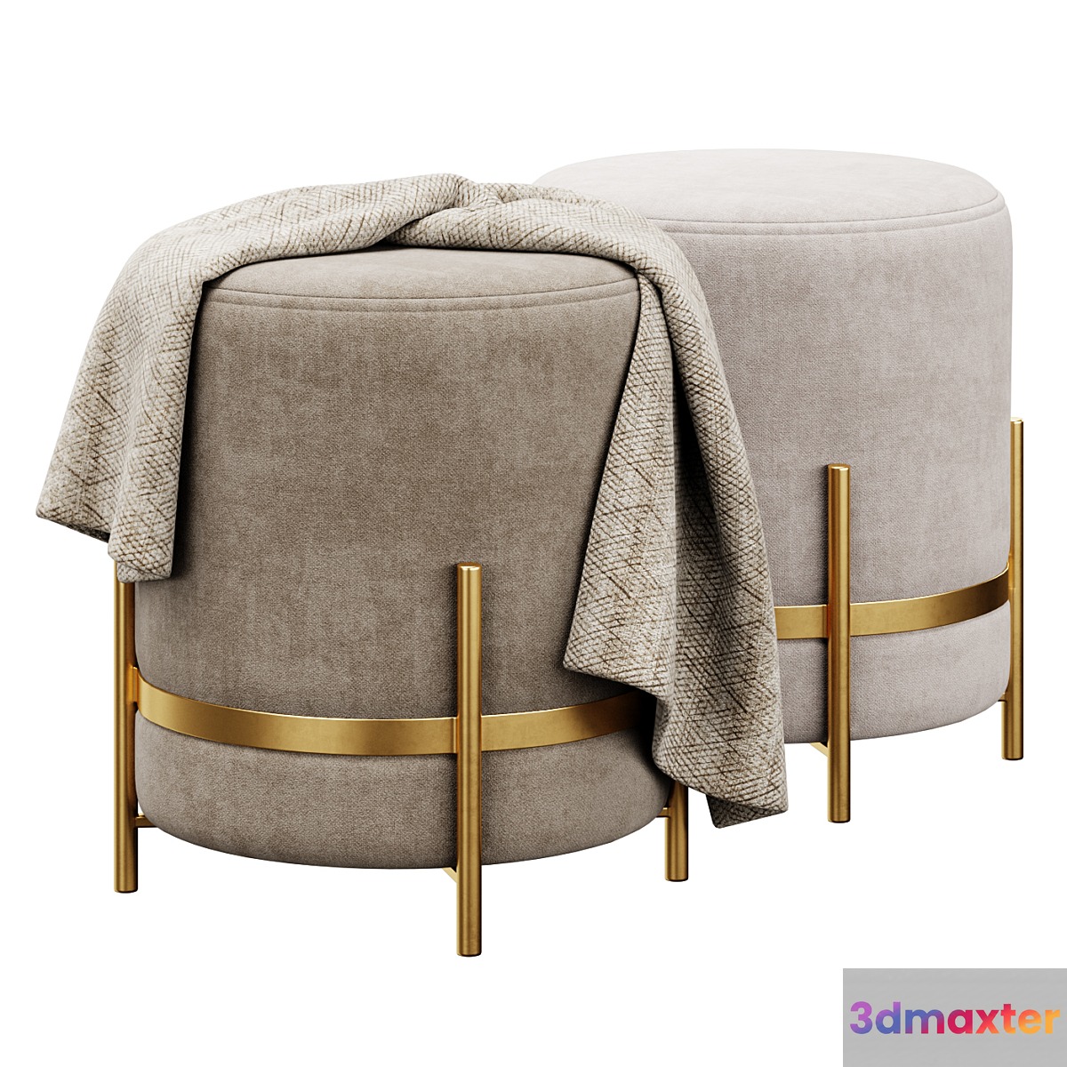 Pouf Haven by Westwing collection 3D Max