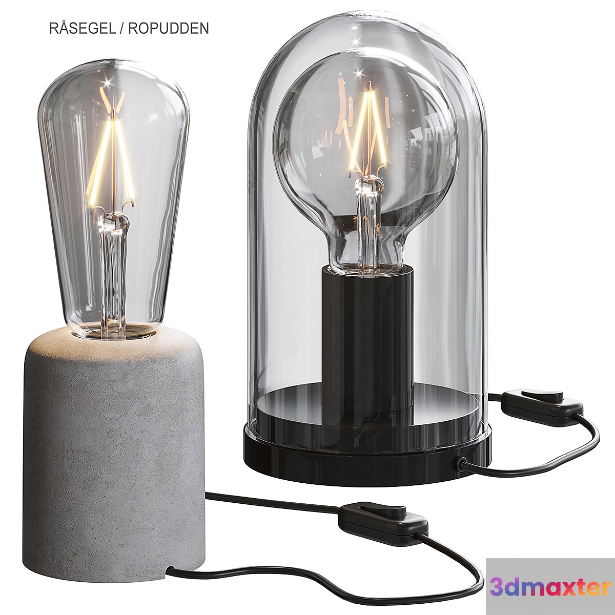 IKEA RÅSEGEL _ ROPUDDEN Table lamp - No.3
