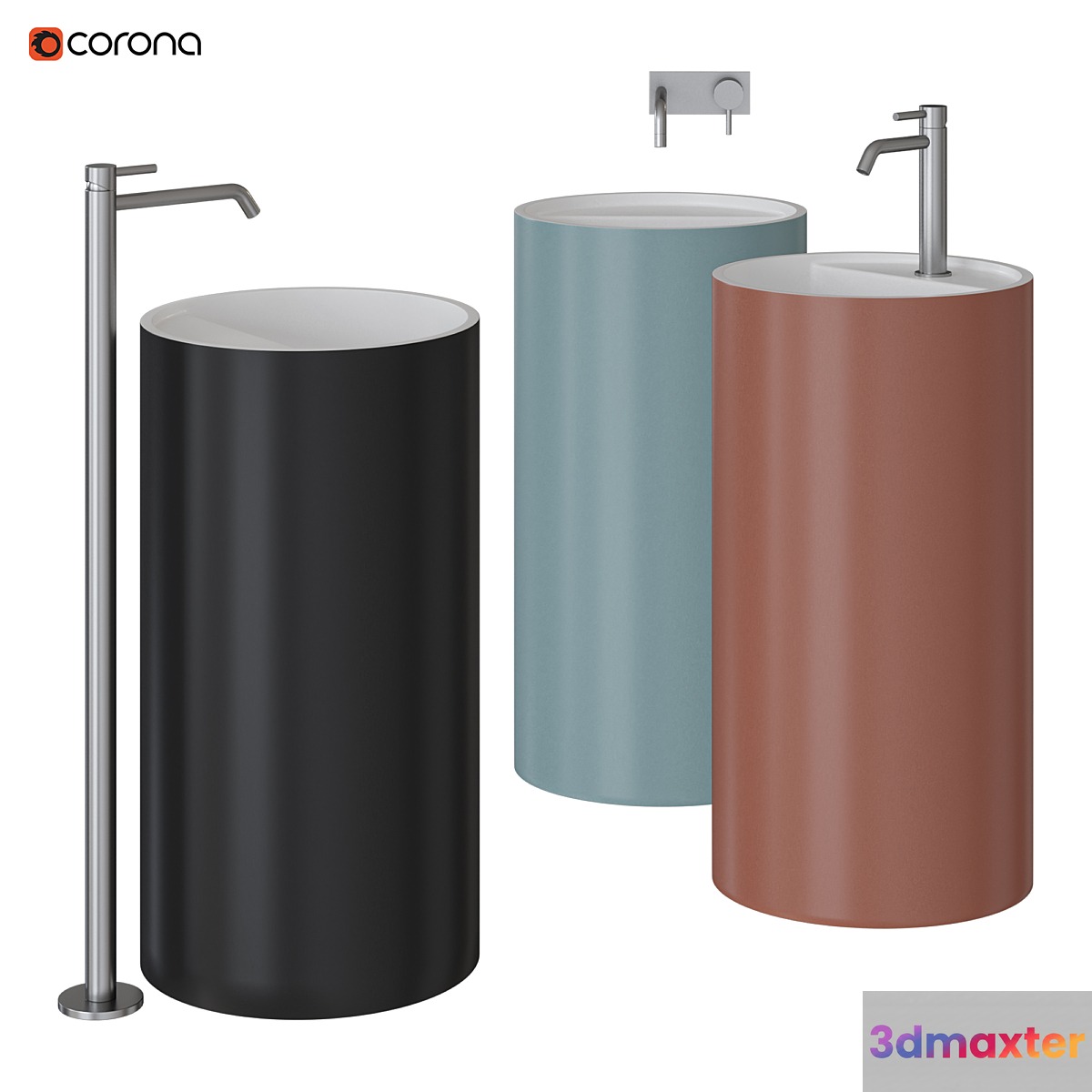 Simplo Antonio Lupi | Floor-standing sink 3D Max