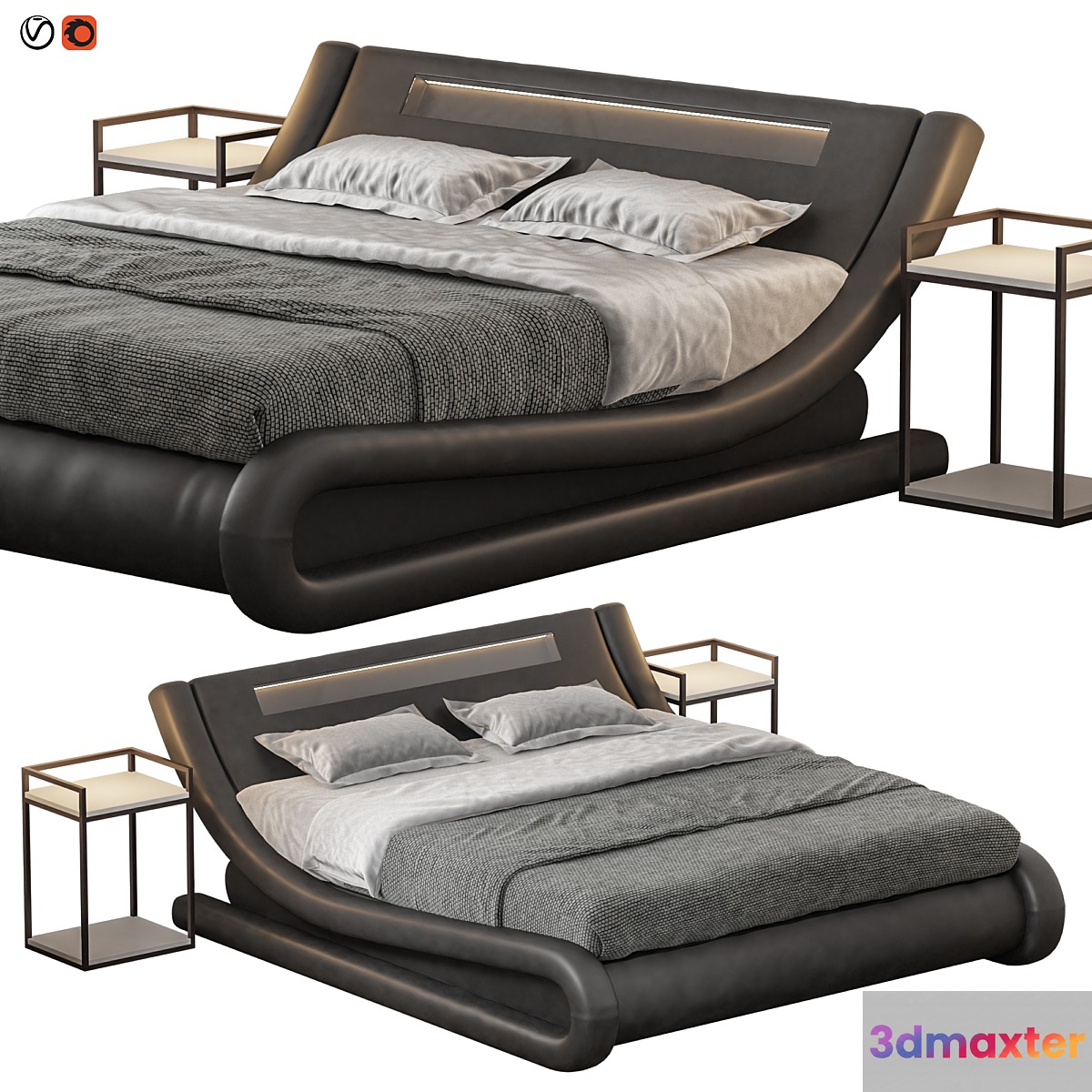 Profile Sleigh Bed