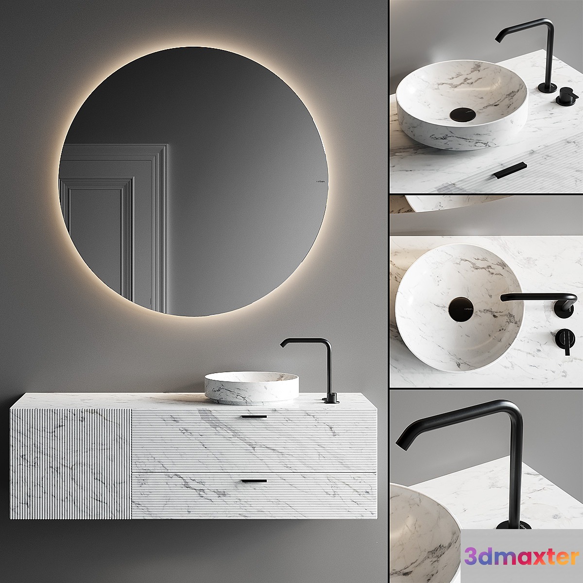 Inbani Grate 02 Vanity Unit Set 5 - No.3