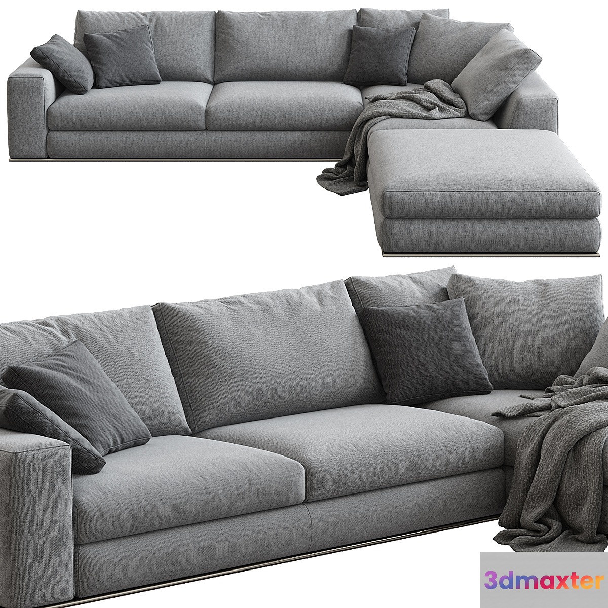 Minotti _ Hamilton Corner Sofa 3D Max