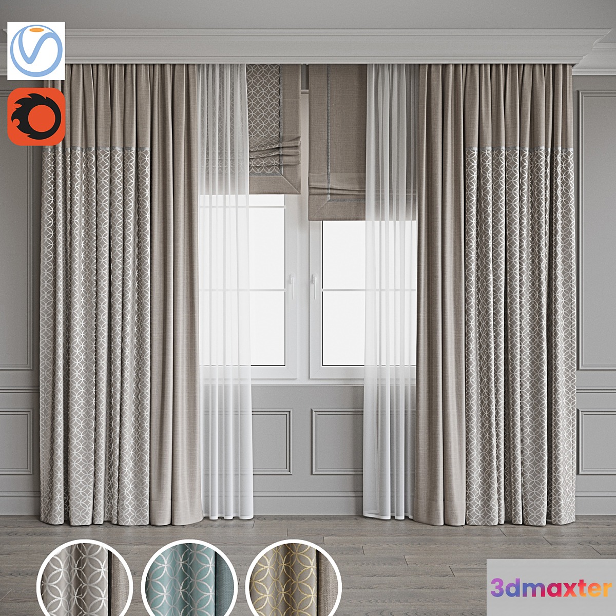 Set of curtains 106