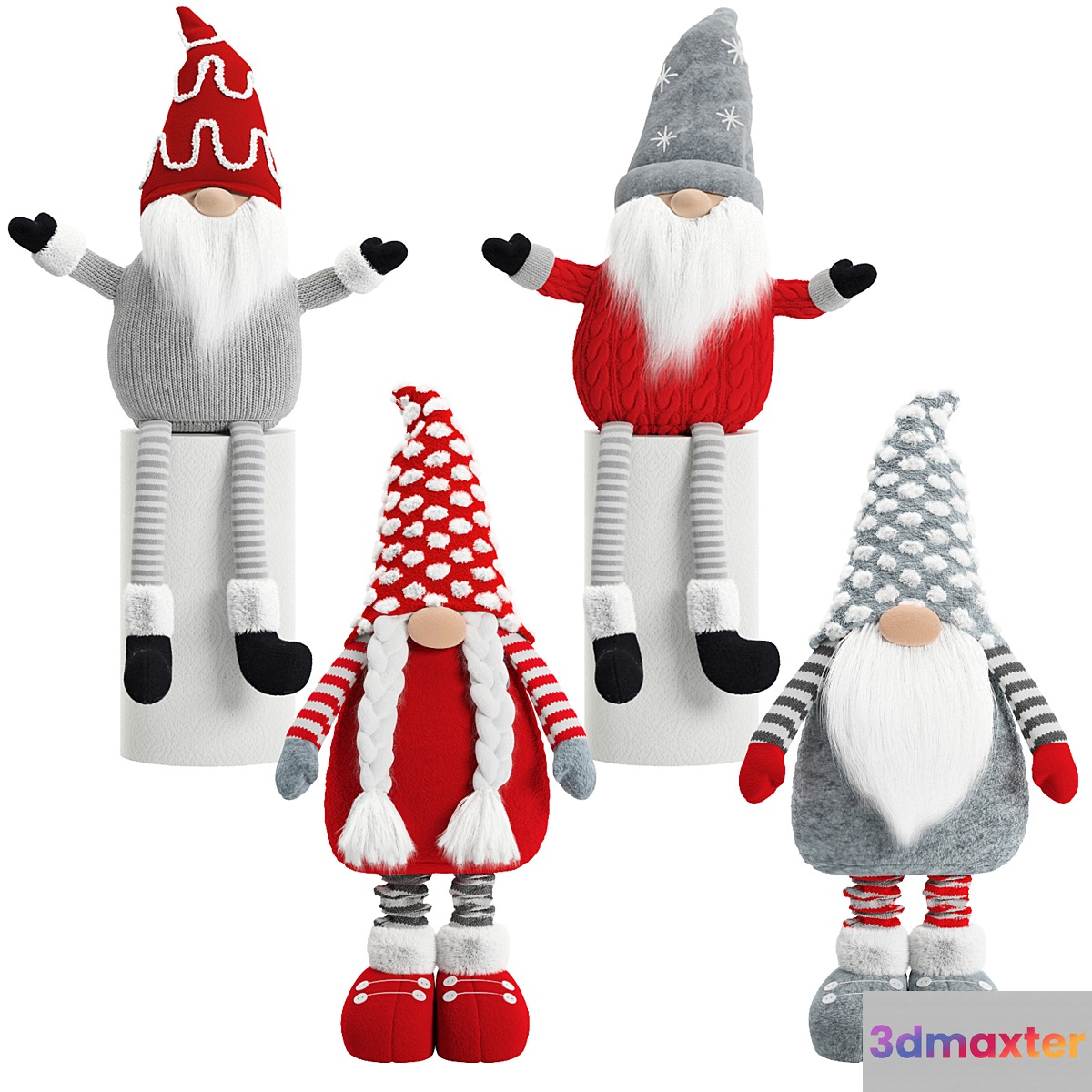 christmas gnomes 3D Max