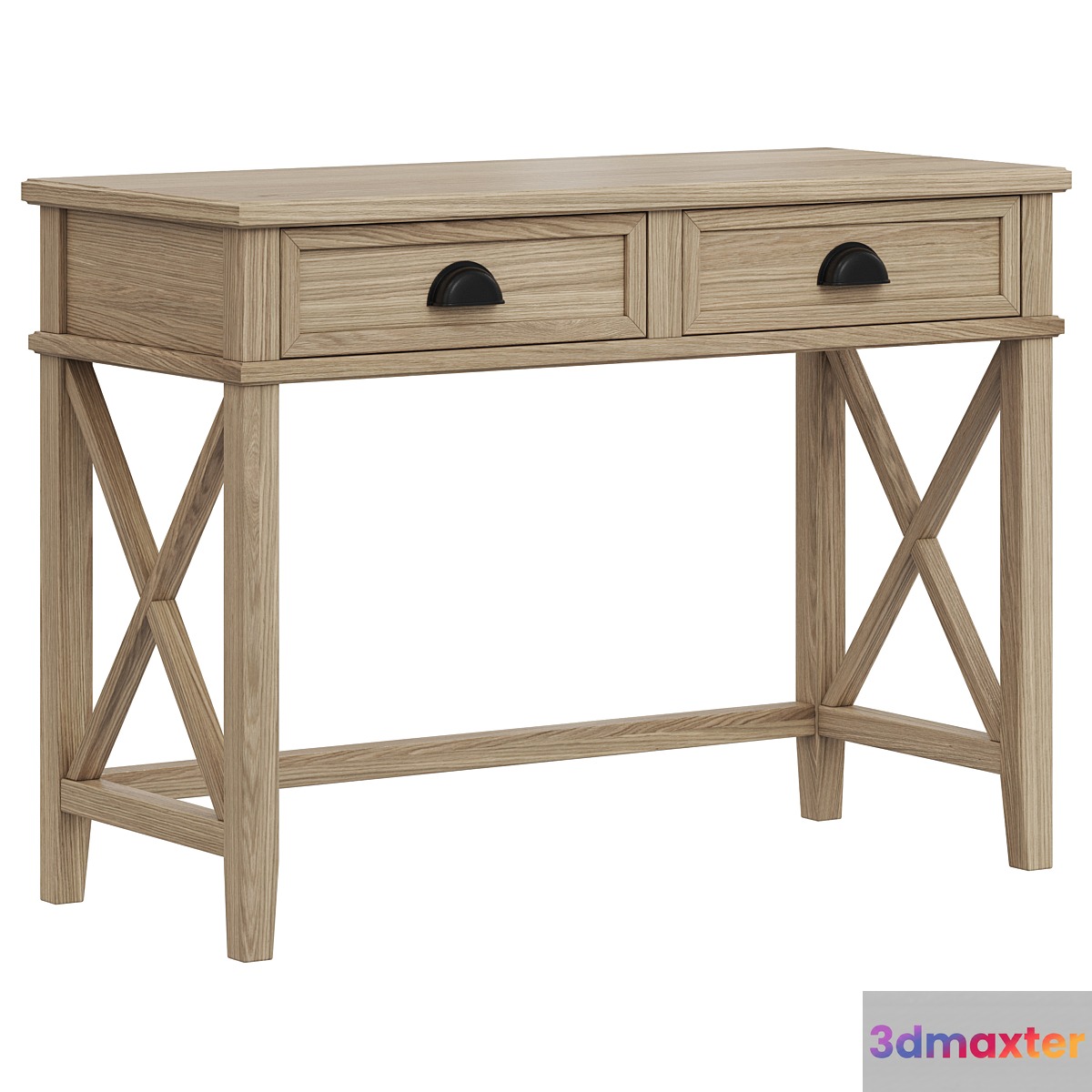 Dantone Home 2-Drawer Cambridge Writing Desk 3D Max
