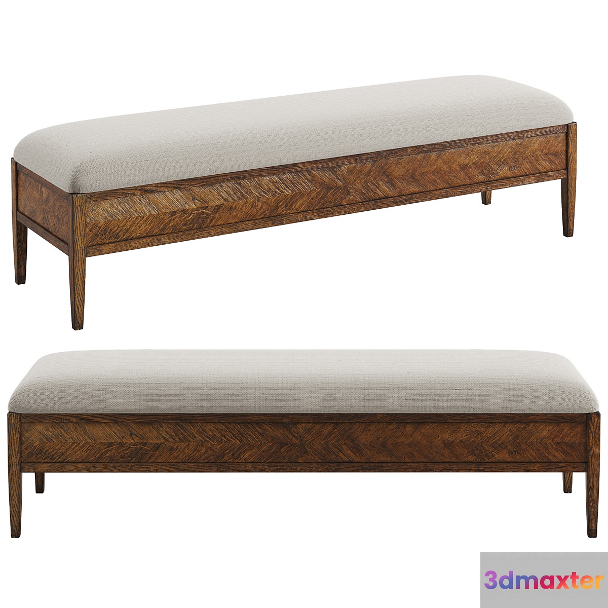 Theodore Alexander Nova Bench 3D Max