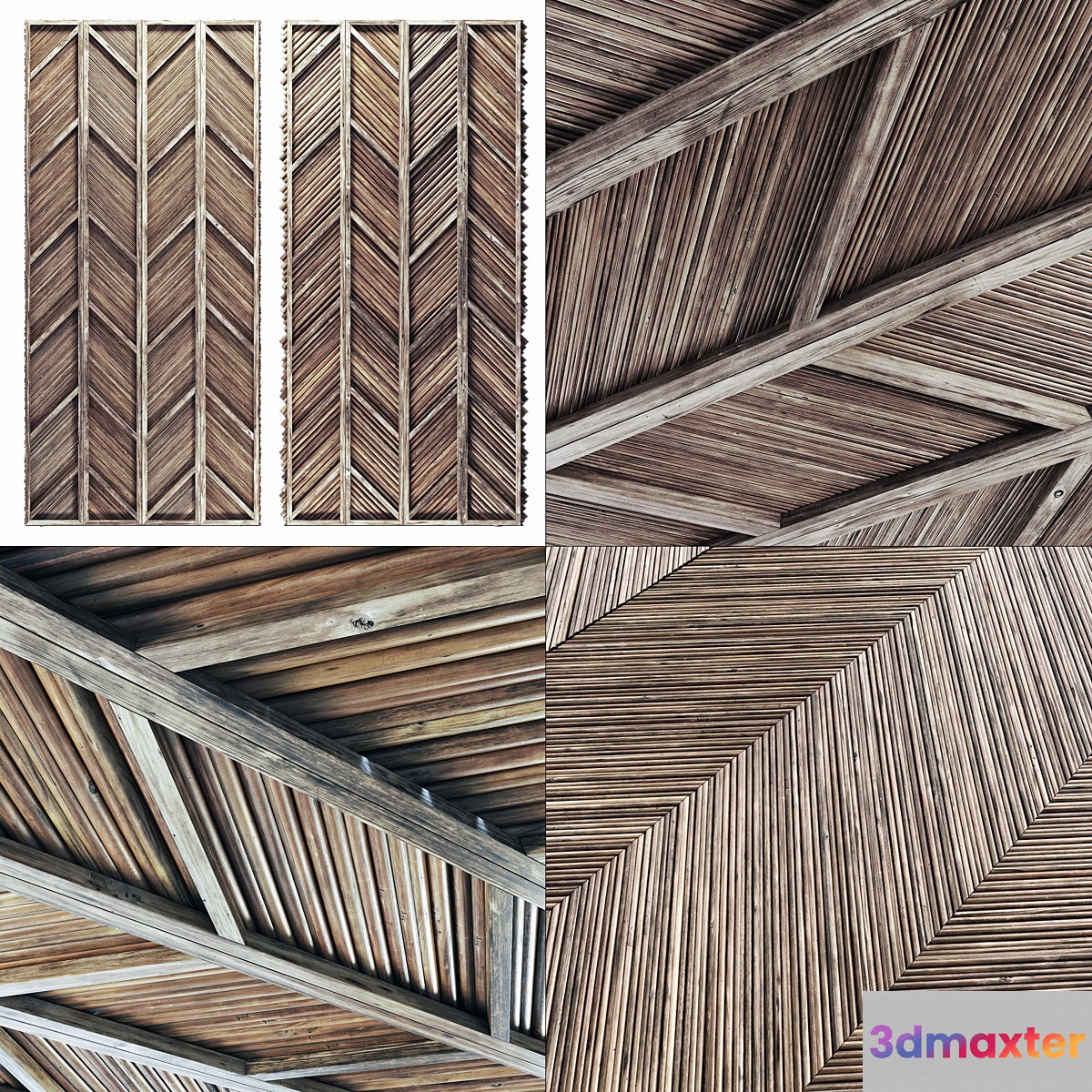 Ceiling diagonal branch straight n2 3D Max