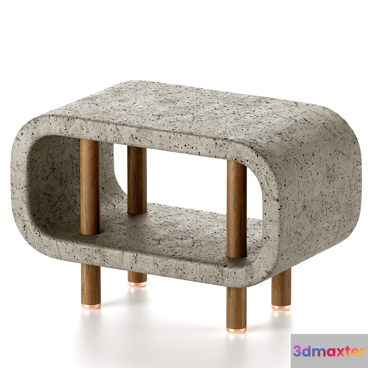 Concrete bedside table - No.4