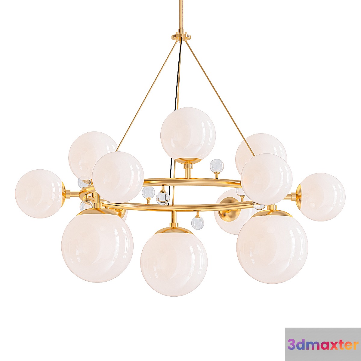 Troon round chandelier 3D Max