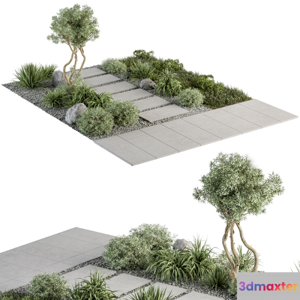 Urban Furniture _ Architecture Environment with Plants- Set 29 3D Max