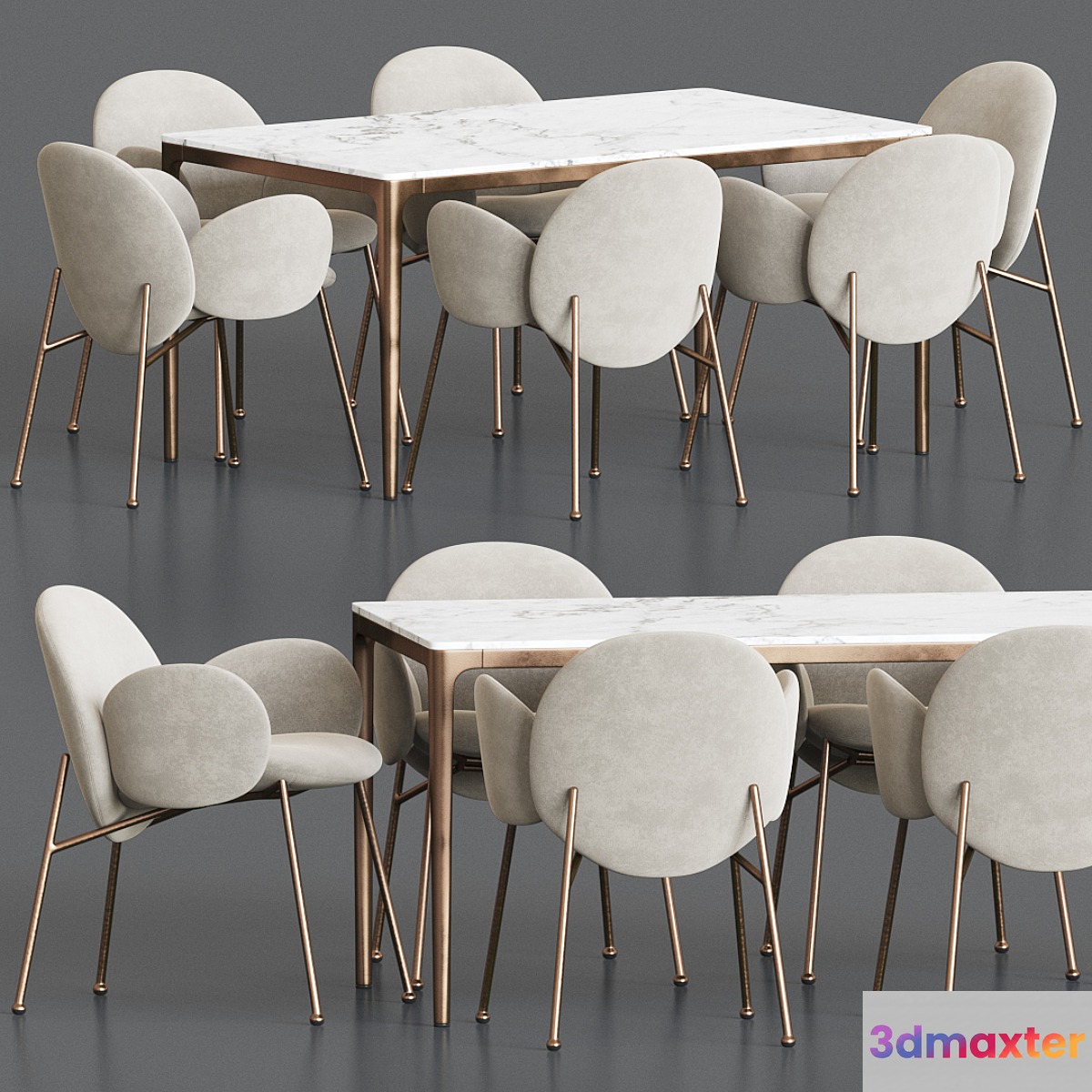 Ola Chair Canto Table Dining Set - No.2