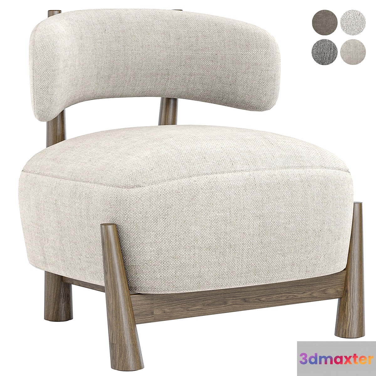 Dalya Armchair by Coedition 3D Max