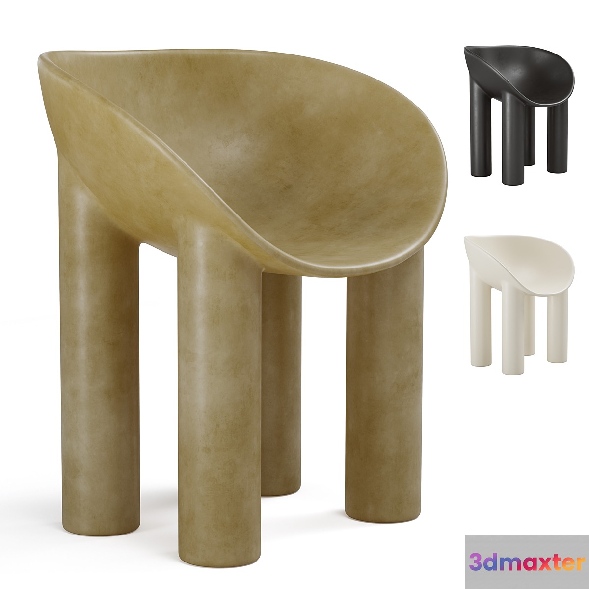Faye Toogood Roly Poly Dining Chair 3D Max