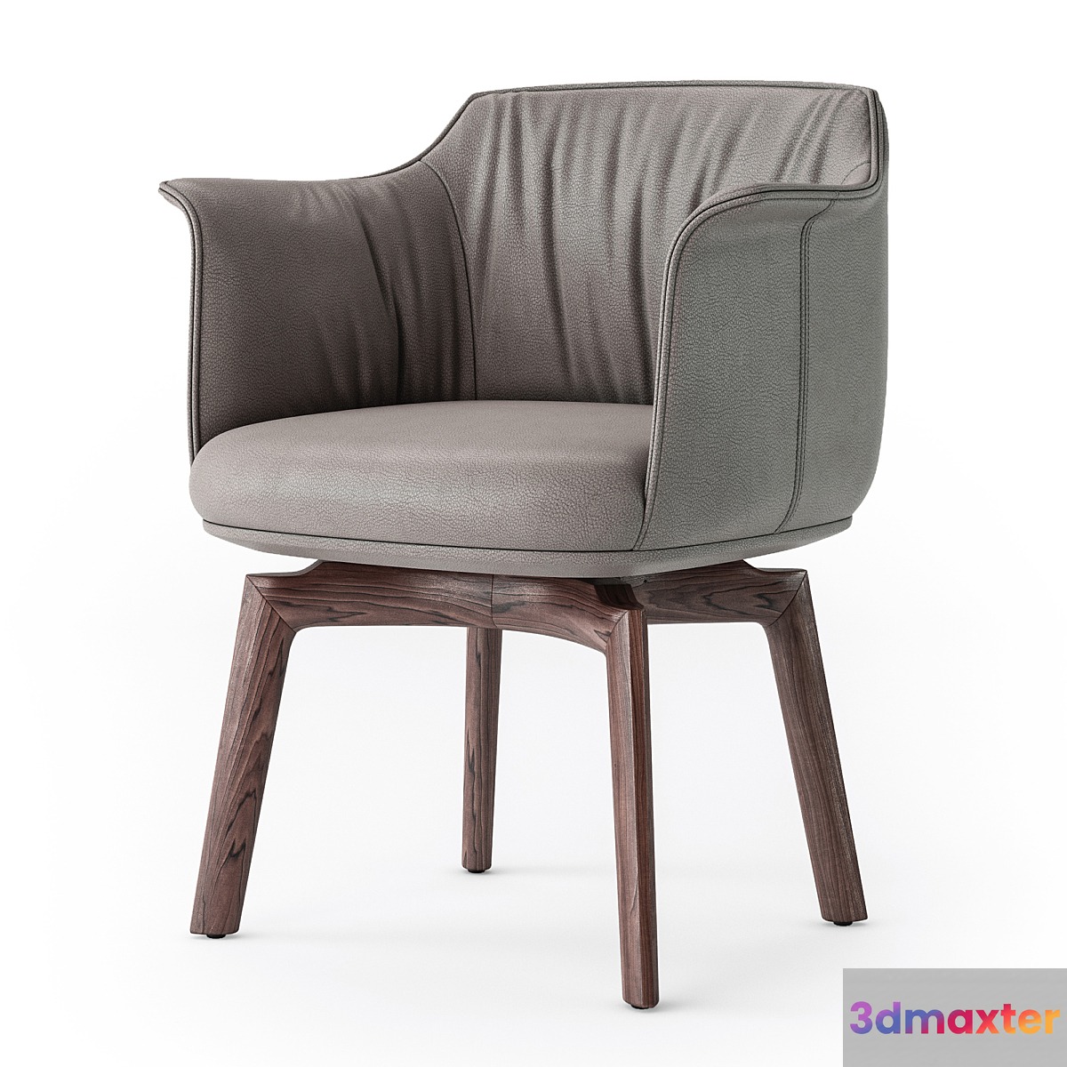 Poltrona Frau Archibald swivel armchair