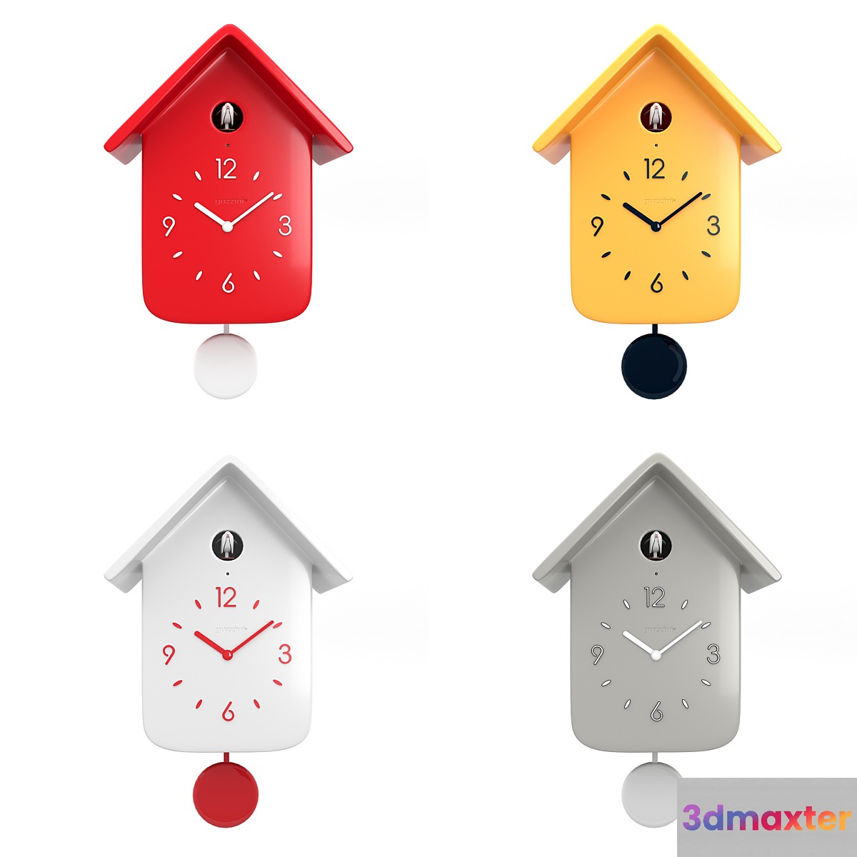 Cuckoo clock QQ Guzzini 3D Max