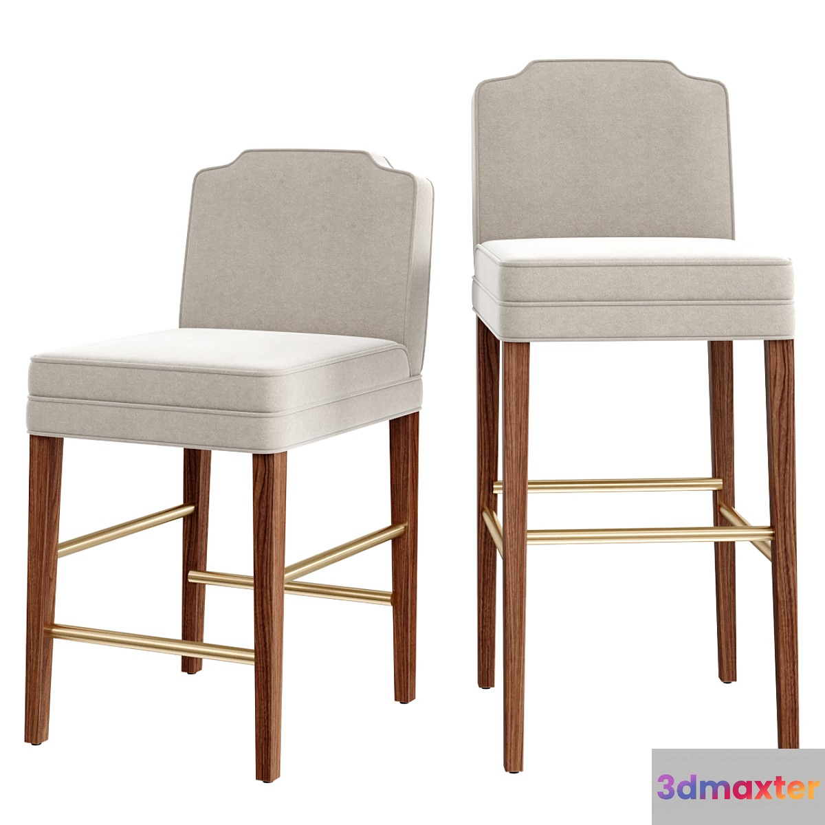 KST CUSHIONED BAR STOOL 3D Max