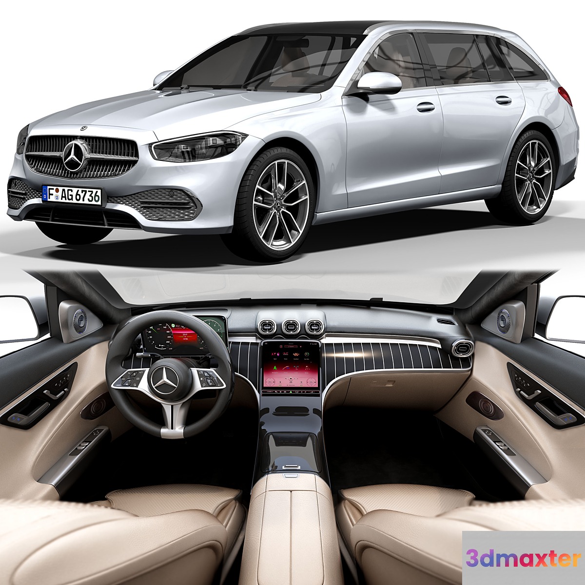 benz C-Class-estate-2021 3D Max