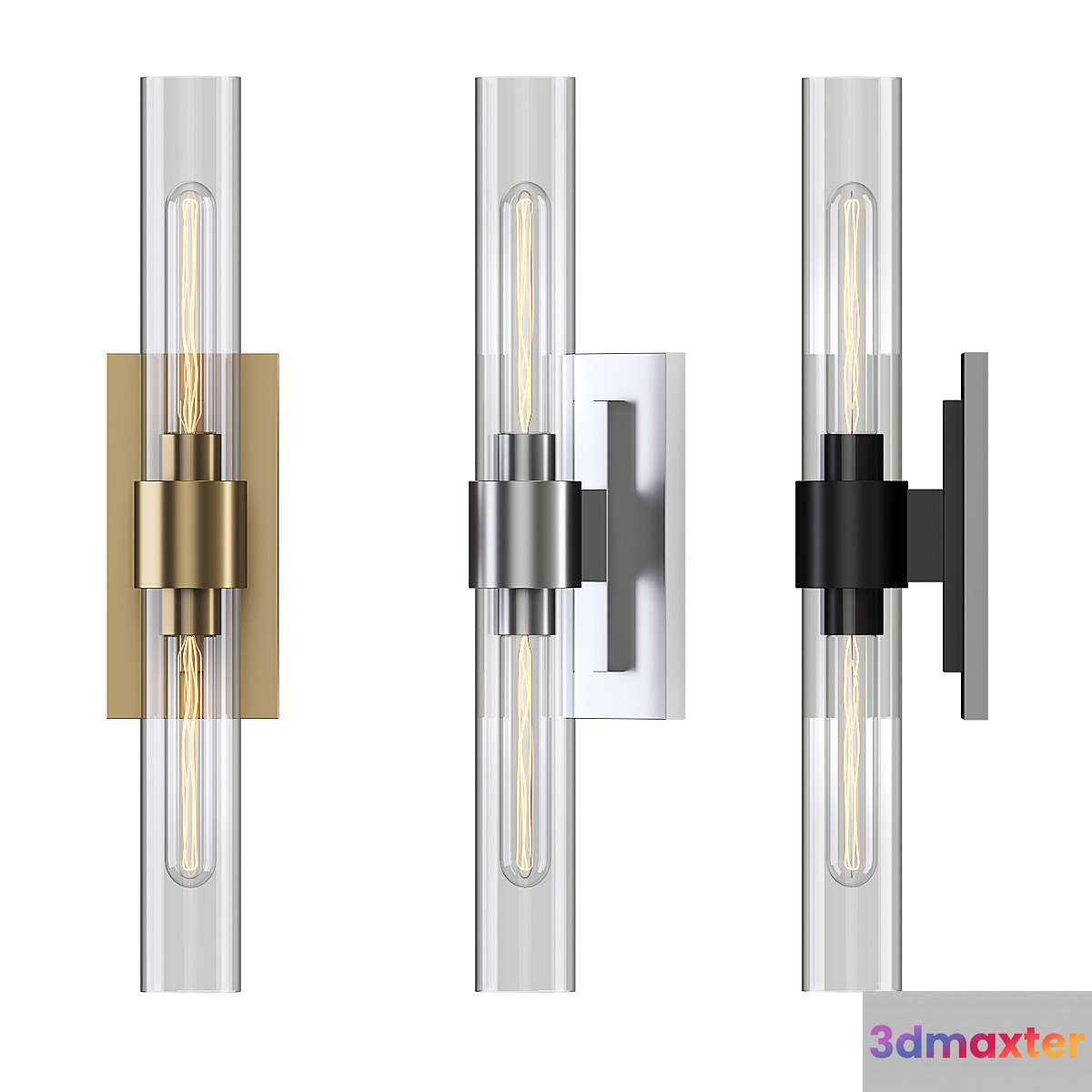 RH interiors RAVELLE LINEAR SCONCE 3D Max