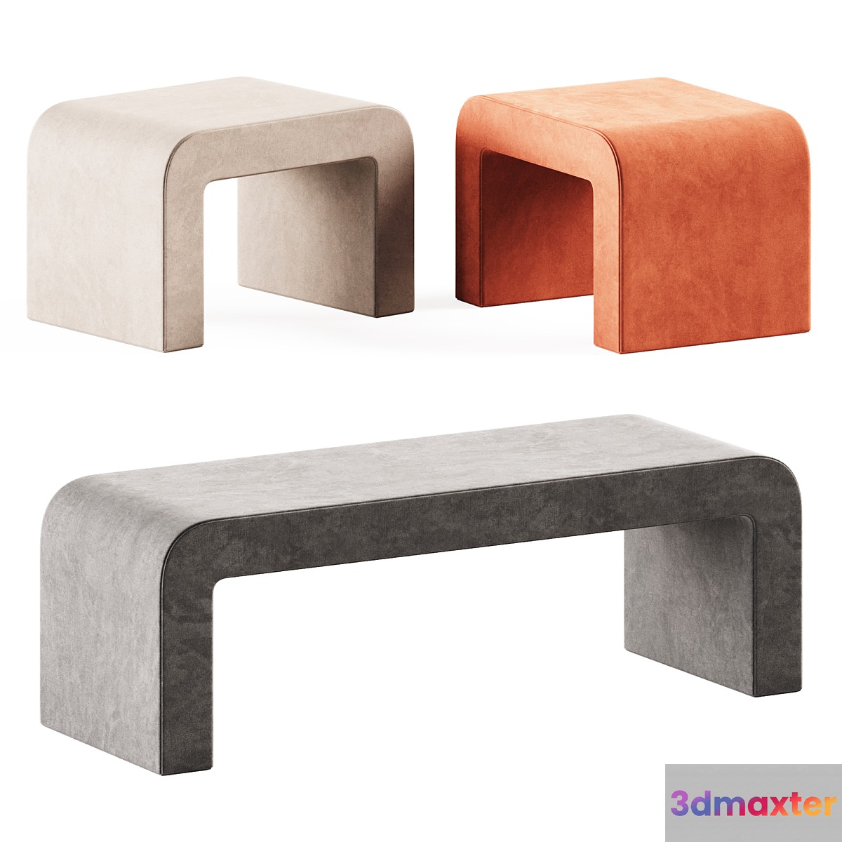 Reeno Benchh by Grazia & Co _ Upholstered bench - No.2