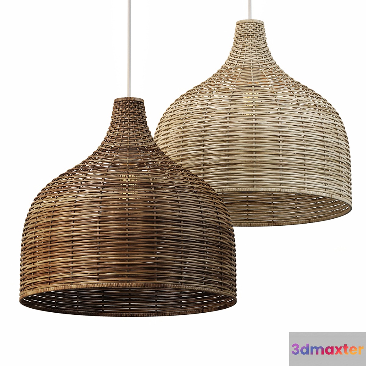 Rattan Pendant 02 3D Max