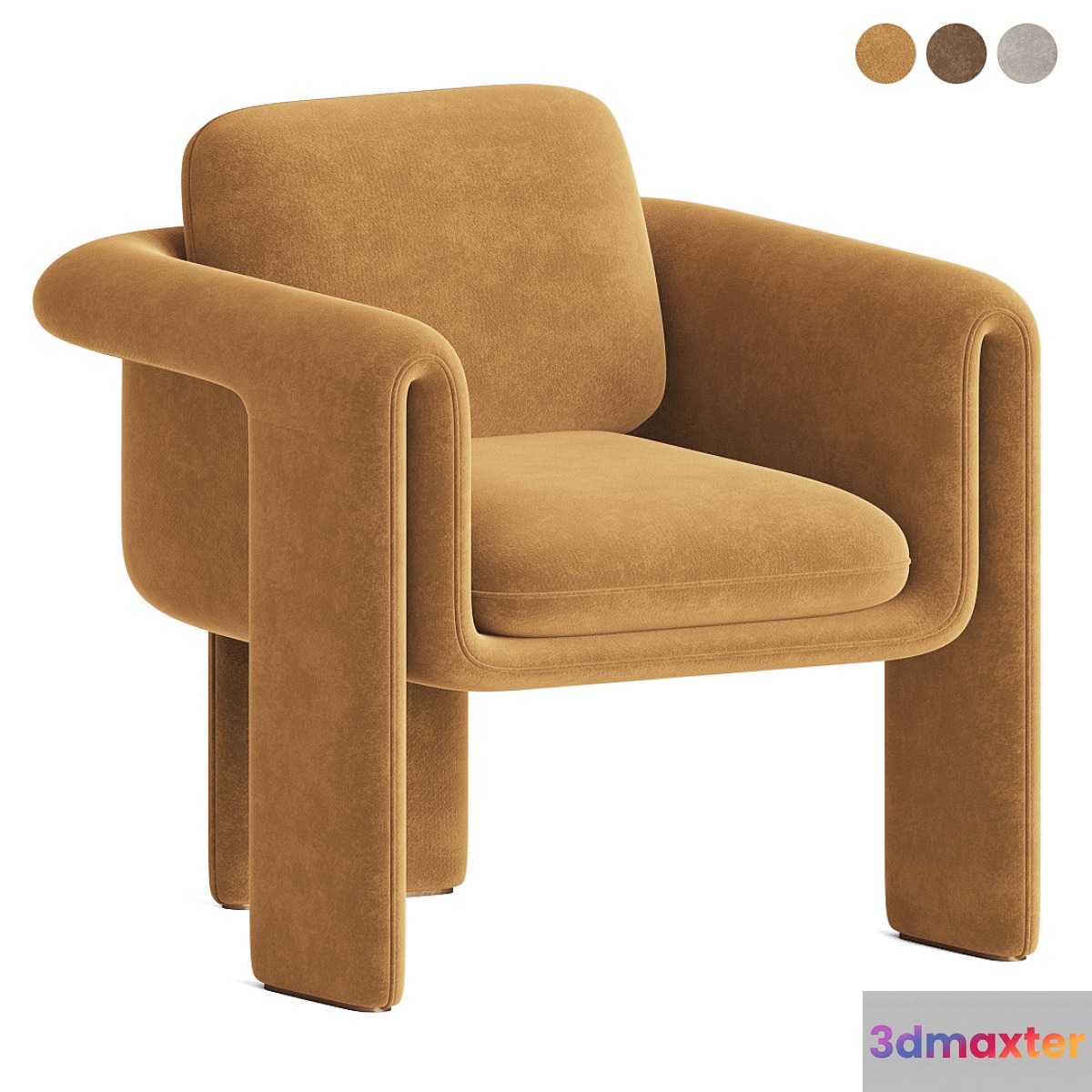 Floria velvet armchair