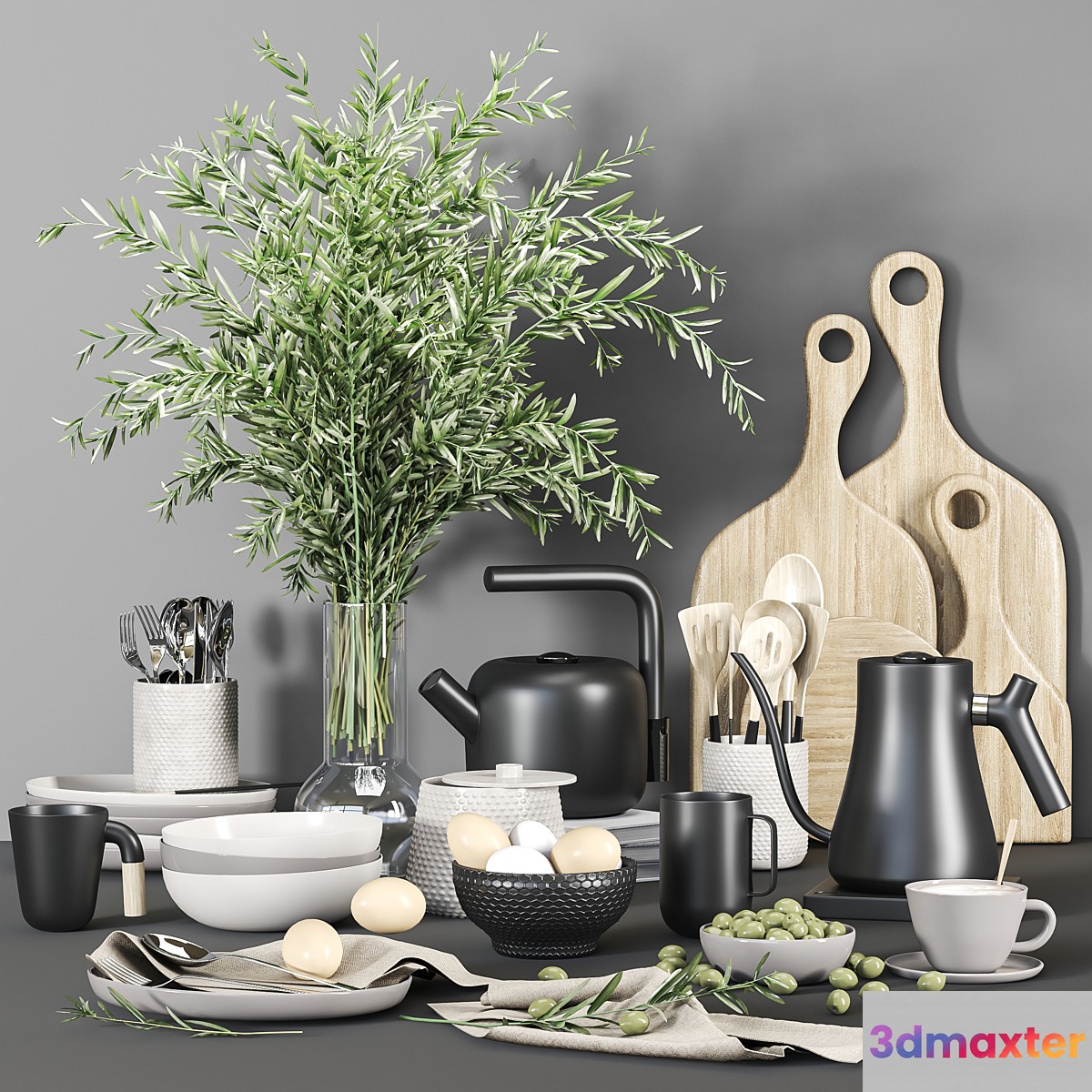 kitchen accessories 02 3D Max