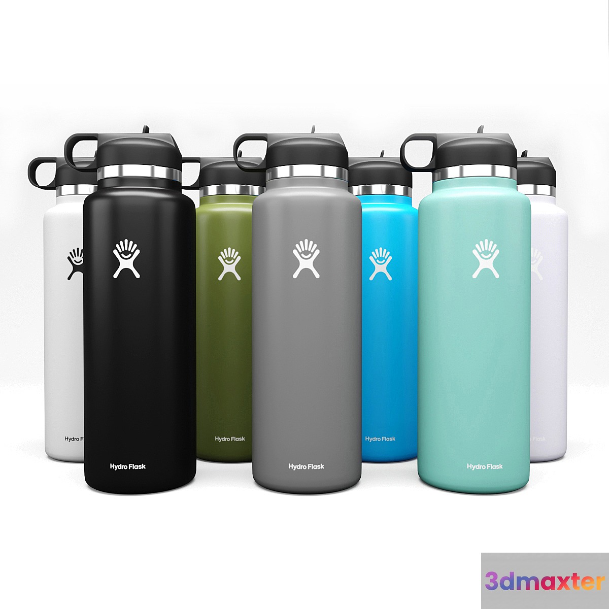 Hydro Flask Water Bottle 40 Oz 3D Max