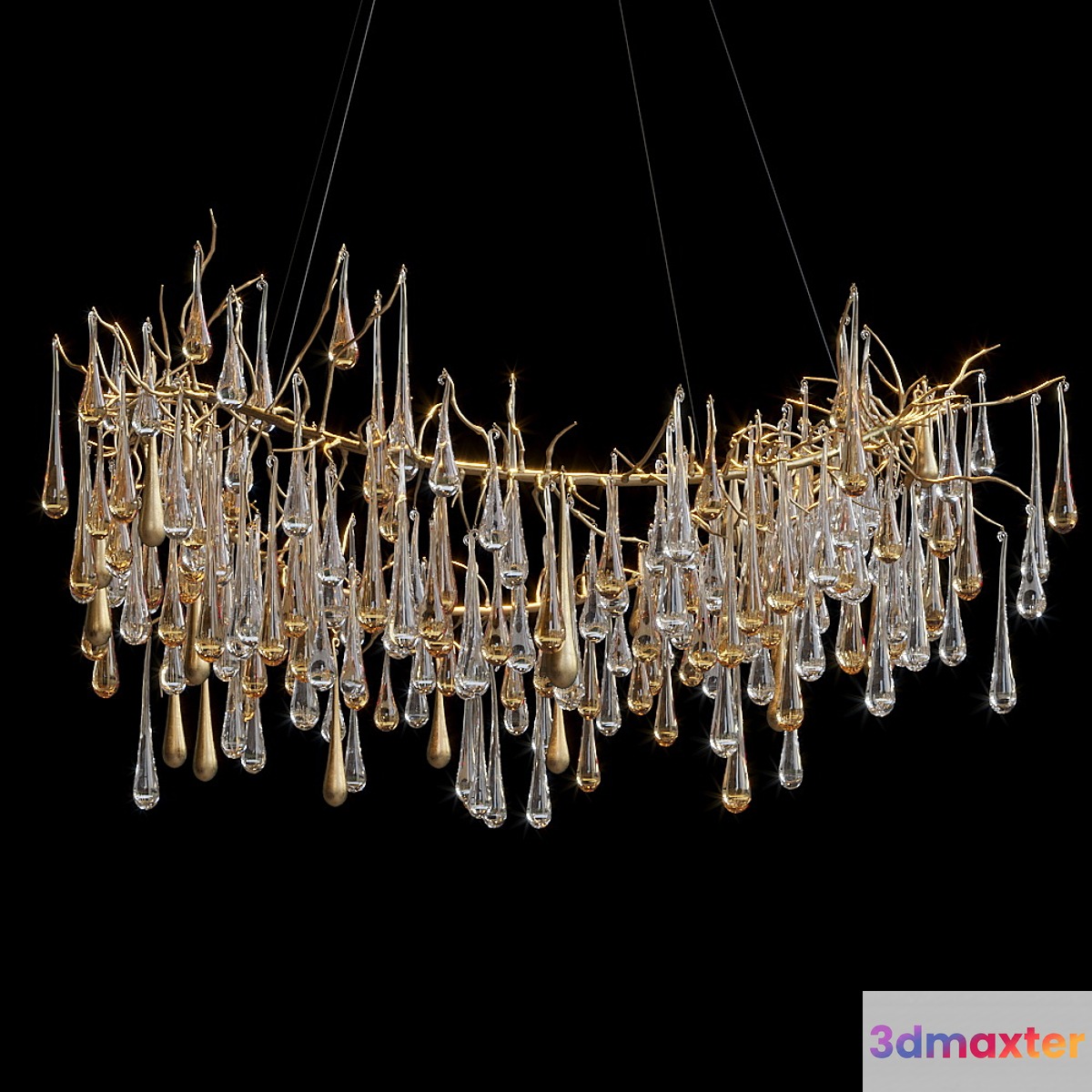 Hanging chandelier Vargov Design - Olive 3D Max