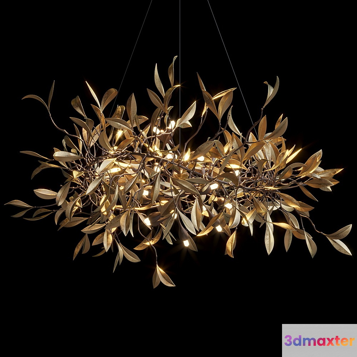 Hanging chandelier Vargov Design - Olive - No.2