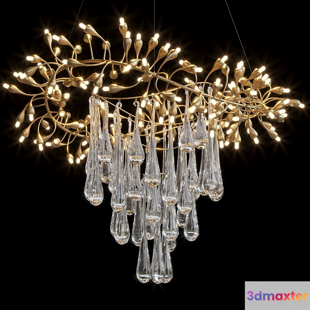 Hanging chandelier Vargov Design - Olive - No.3