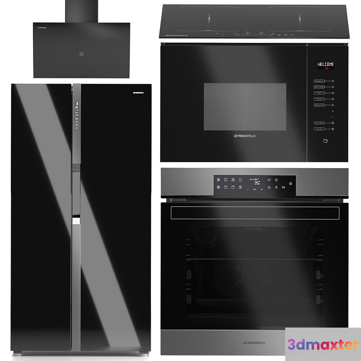 Maunfeld Kitchen Appliance Set 2 3D Max