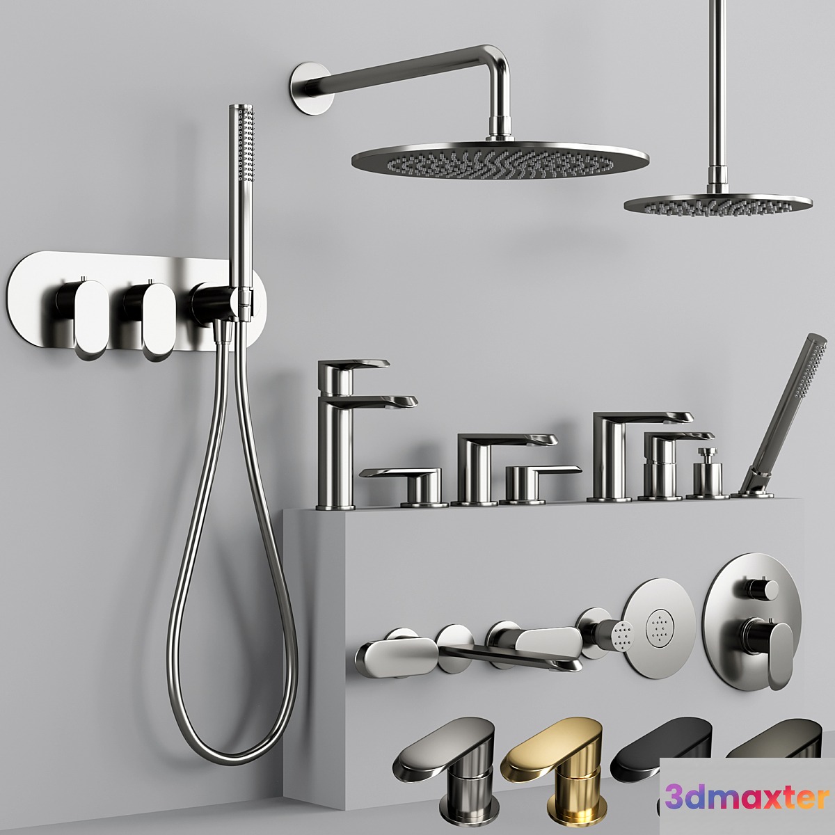 GRAFF_PHASE_bathroom faucet_set 3D Max