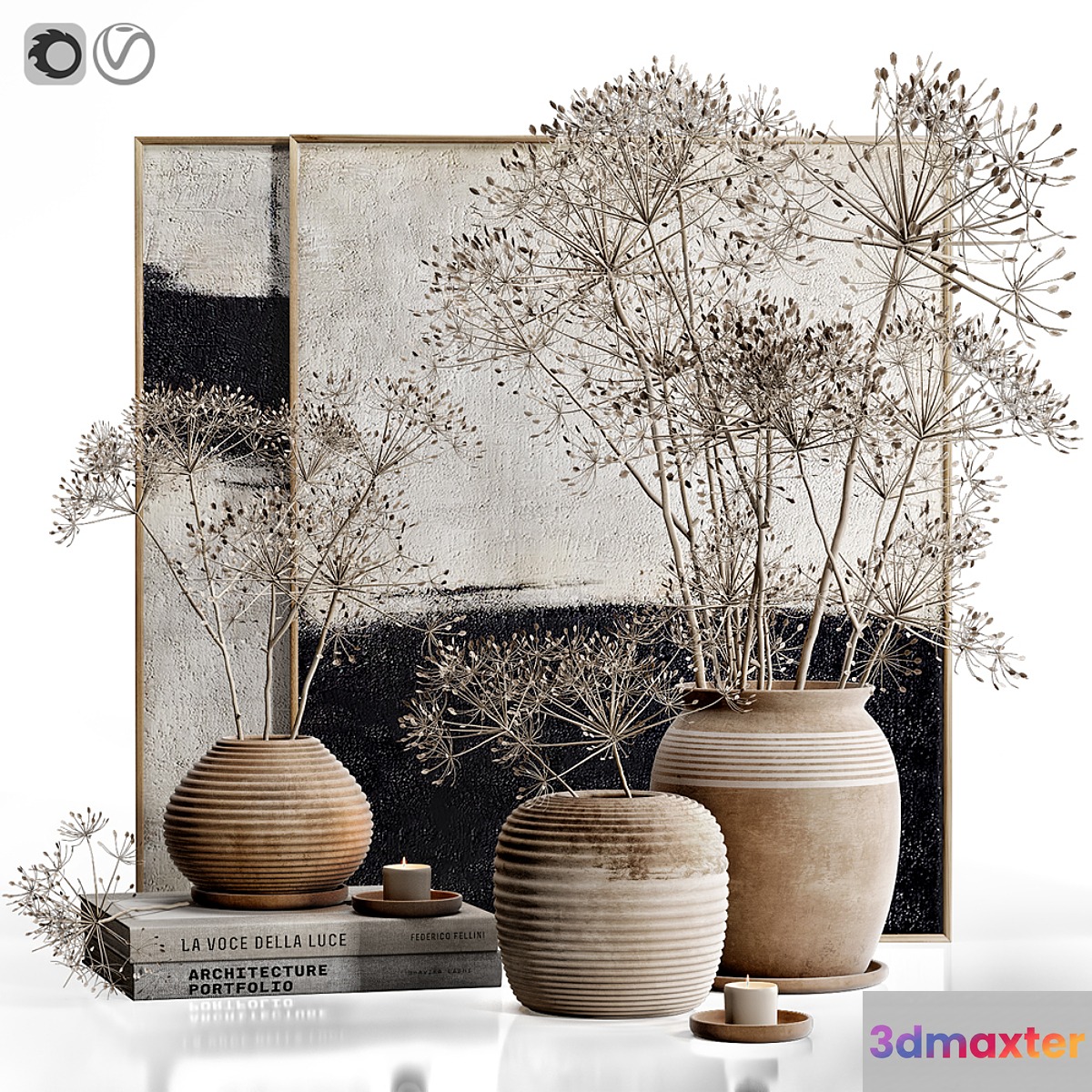 Decor set 32 Heracleum plant