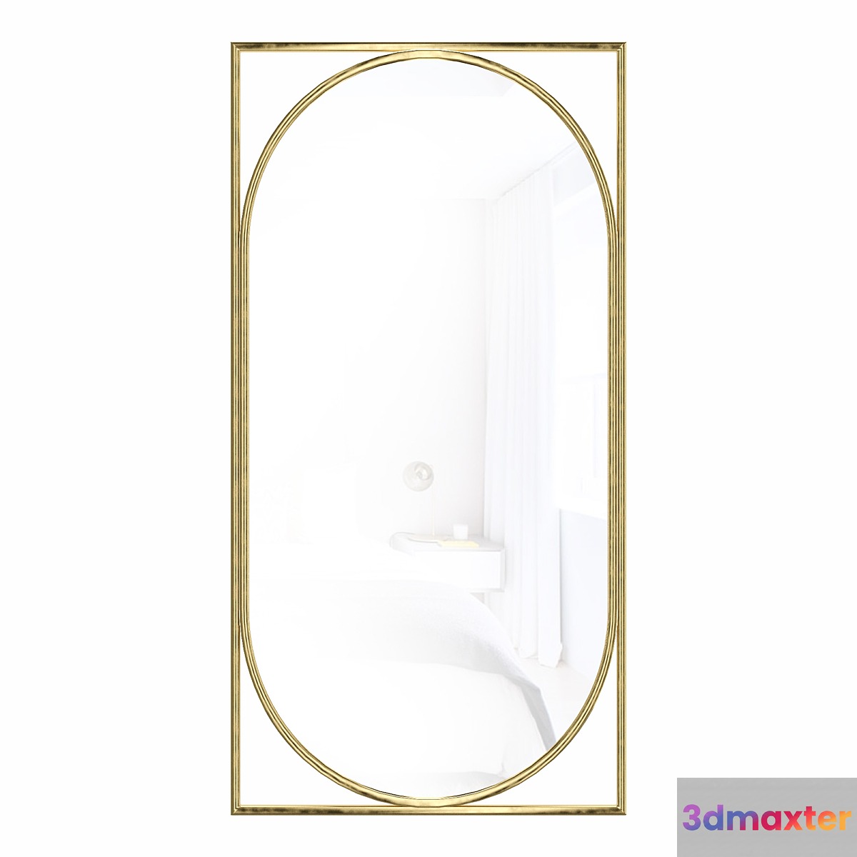 Mirror in metal frame Barton