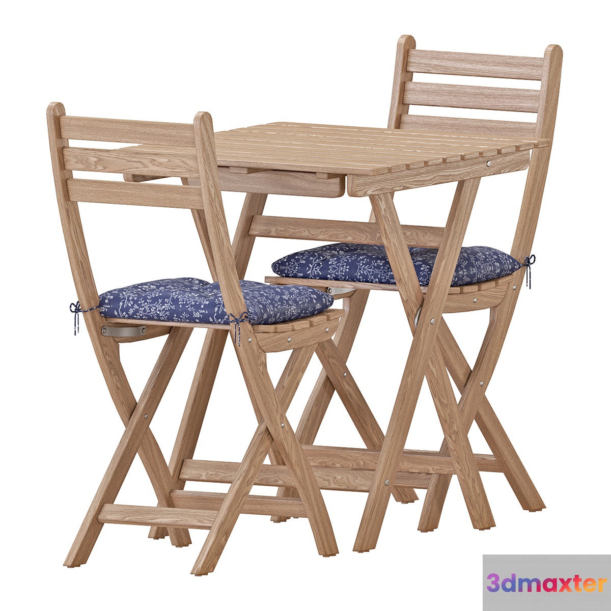 IKEA ASKHOLMEN Table And Chairs Set 2 3D Max