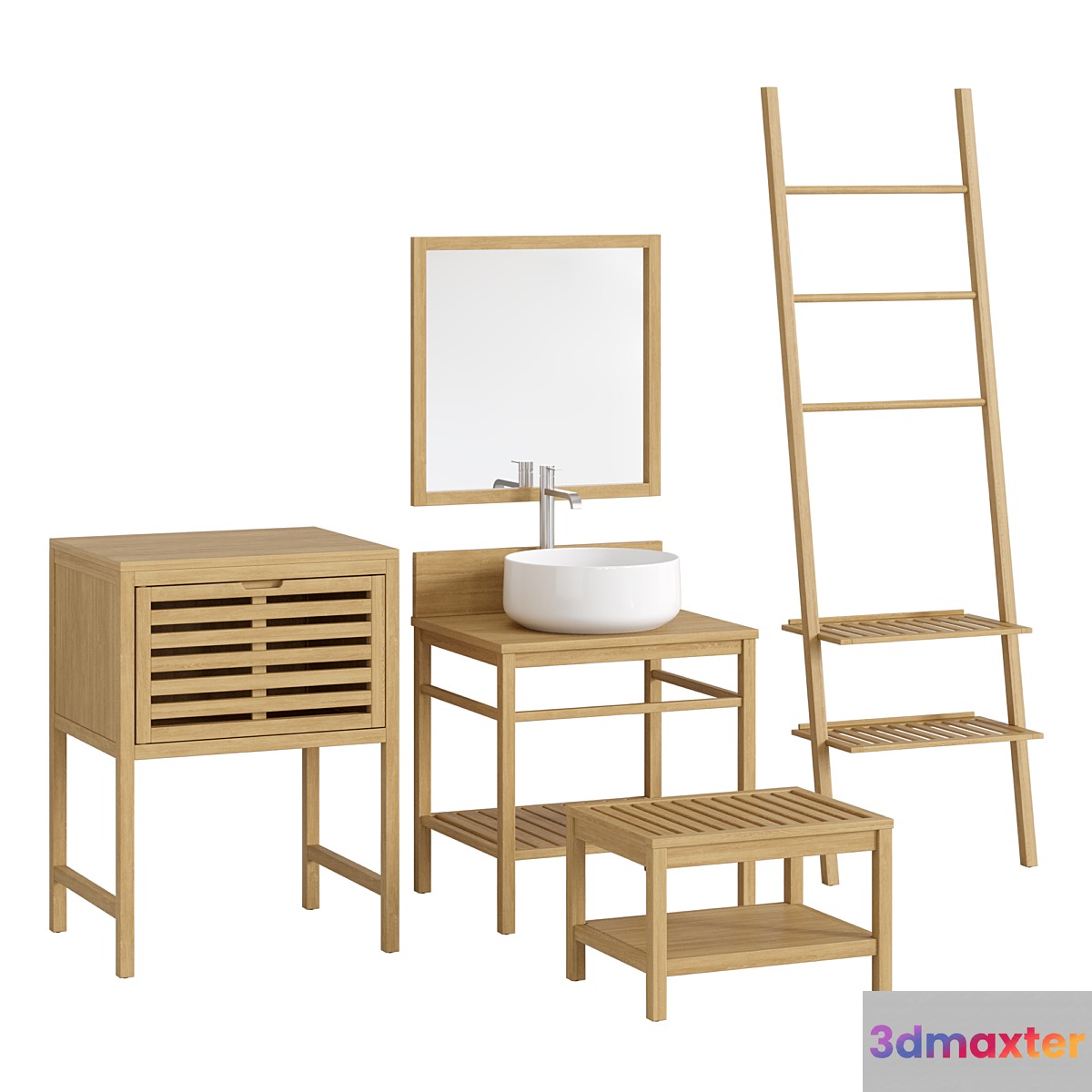 Haumea La redoute Bathroom furniture set # 01 - No.2 3D Max
