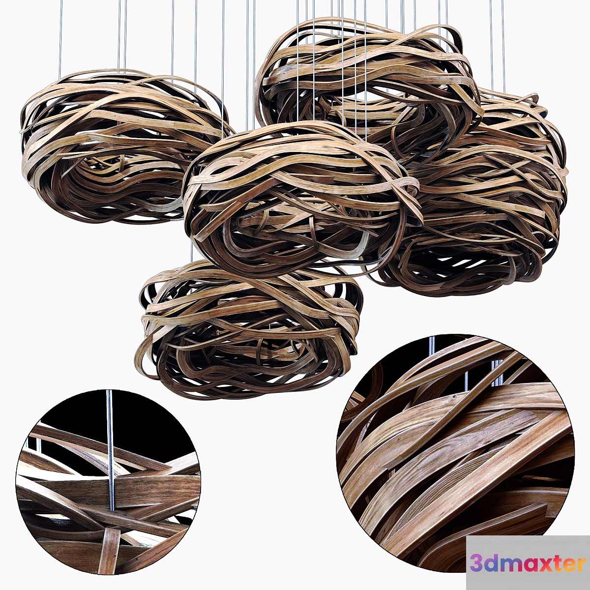 Decor wood nest n1 _ Decor wood nest No. 1 - No.2