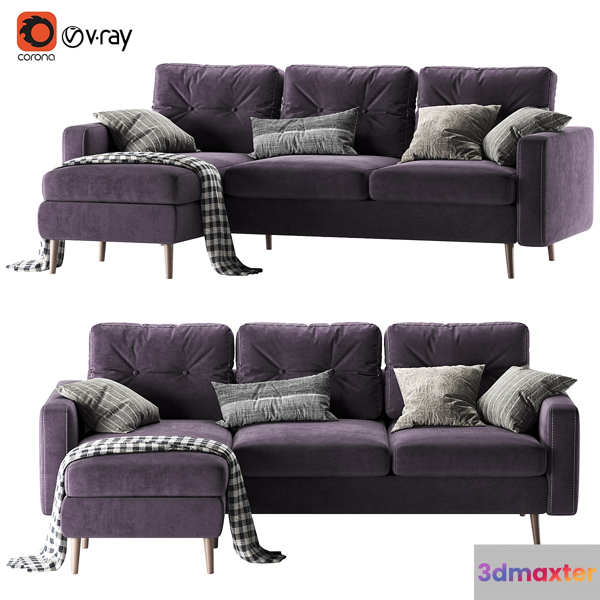 Corner sofa Deans Sherst 3D Max
