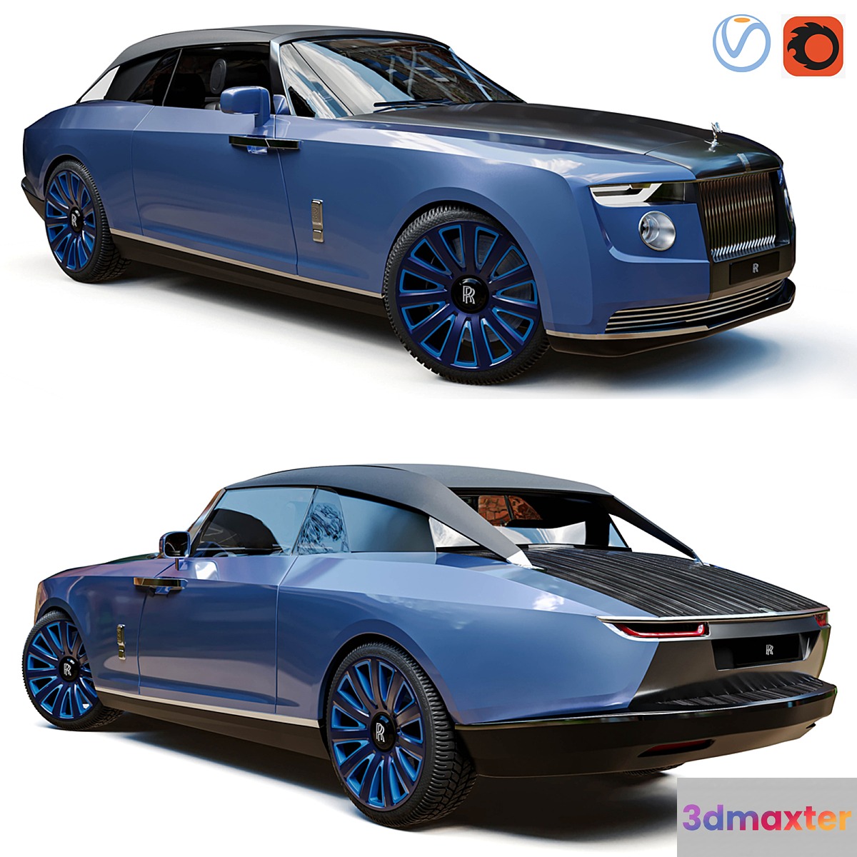 Rolls royce boat tail 3D Max