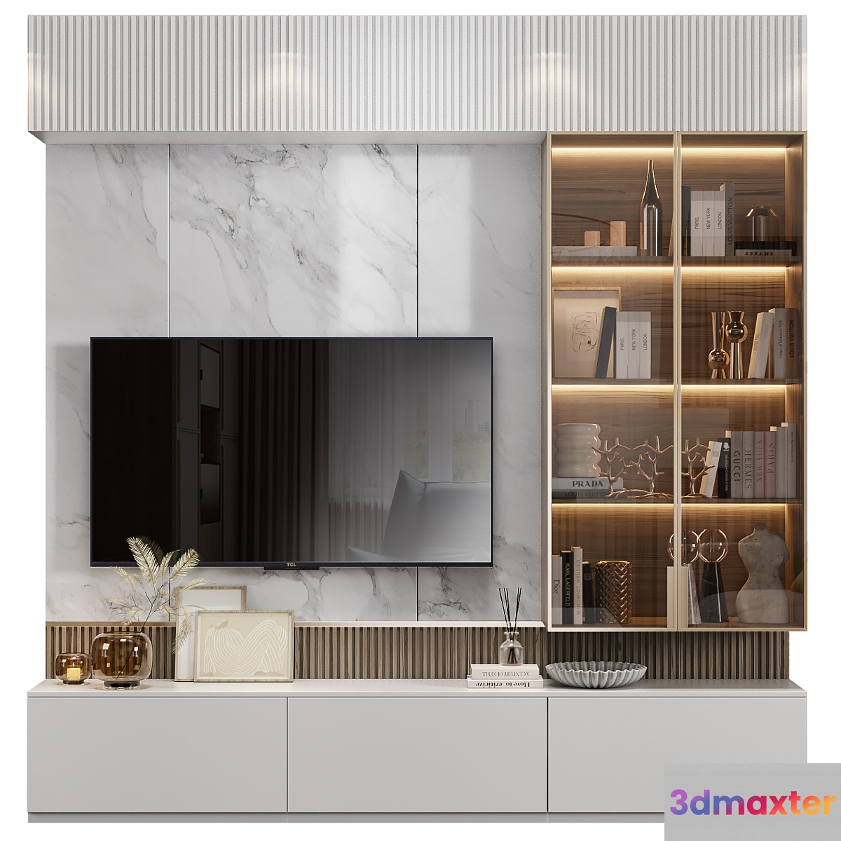 Neoclassical TV wall 022