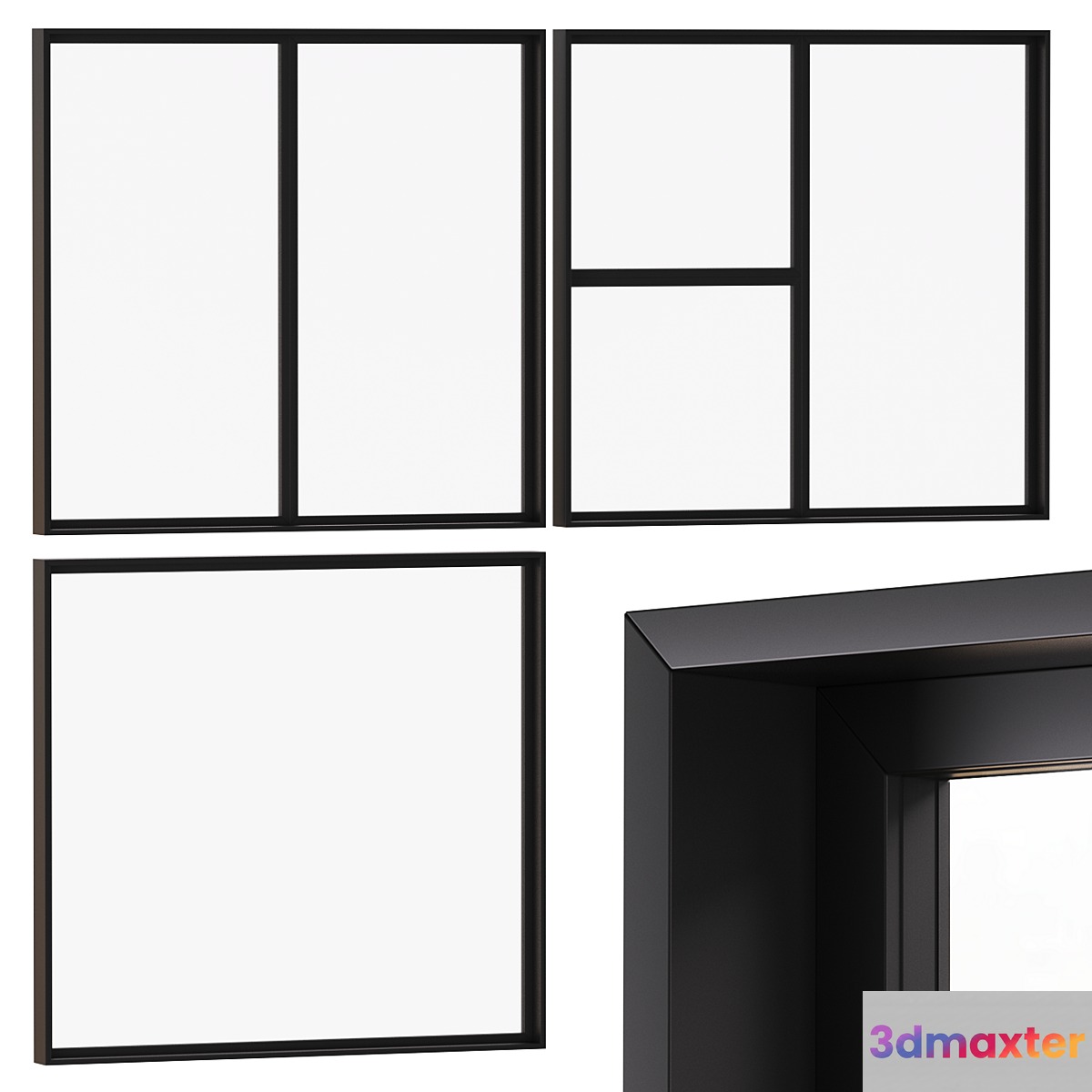 Stained glass windows _ panoramic glazing 02 - No.2 3D Max